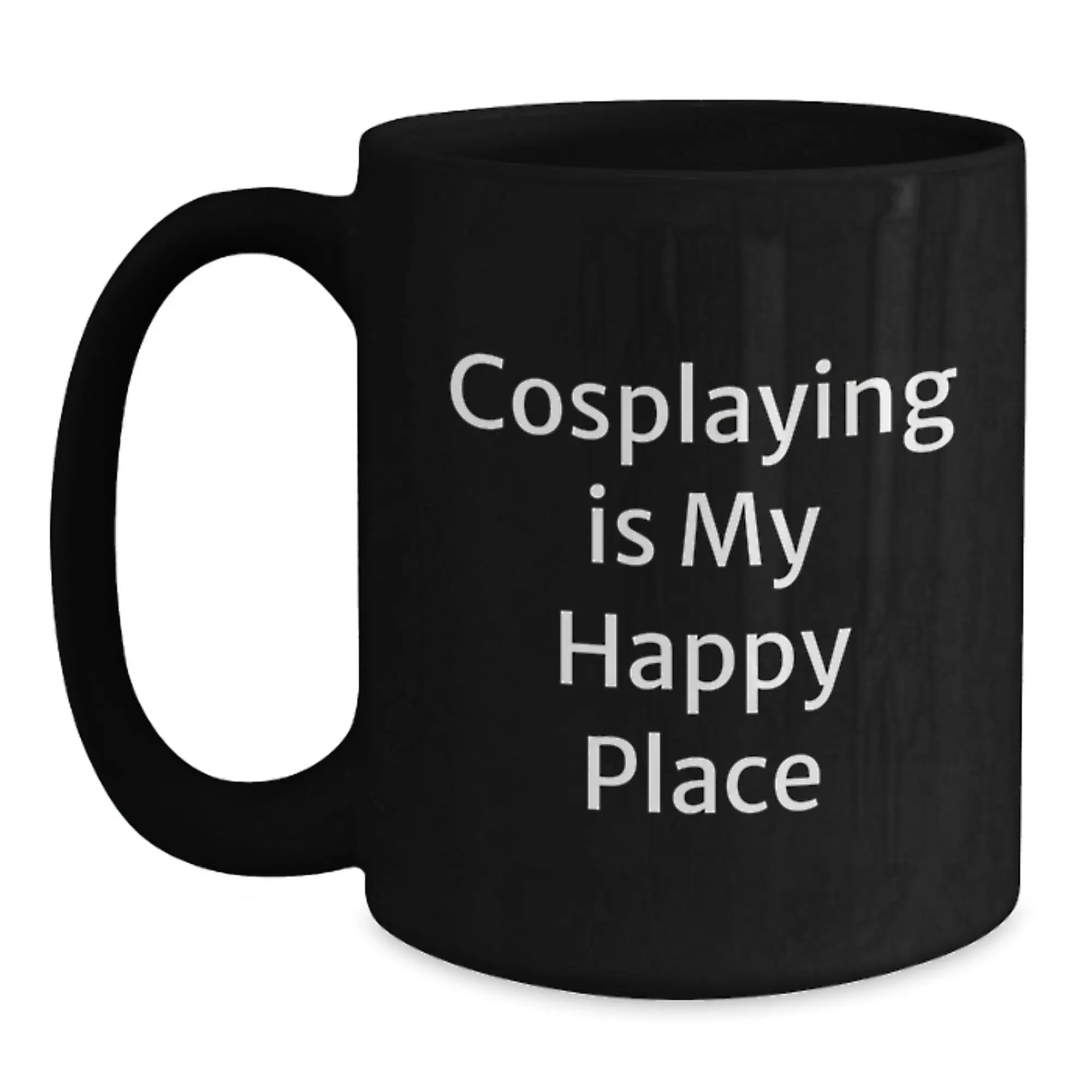 Funny Cosplaying Gifts from Friends, Unique Black Coffee Mugs for Cosplaying Enthusiasts, Perfect Graduation Unique Gifts for Men and Women - Main