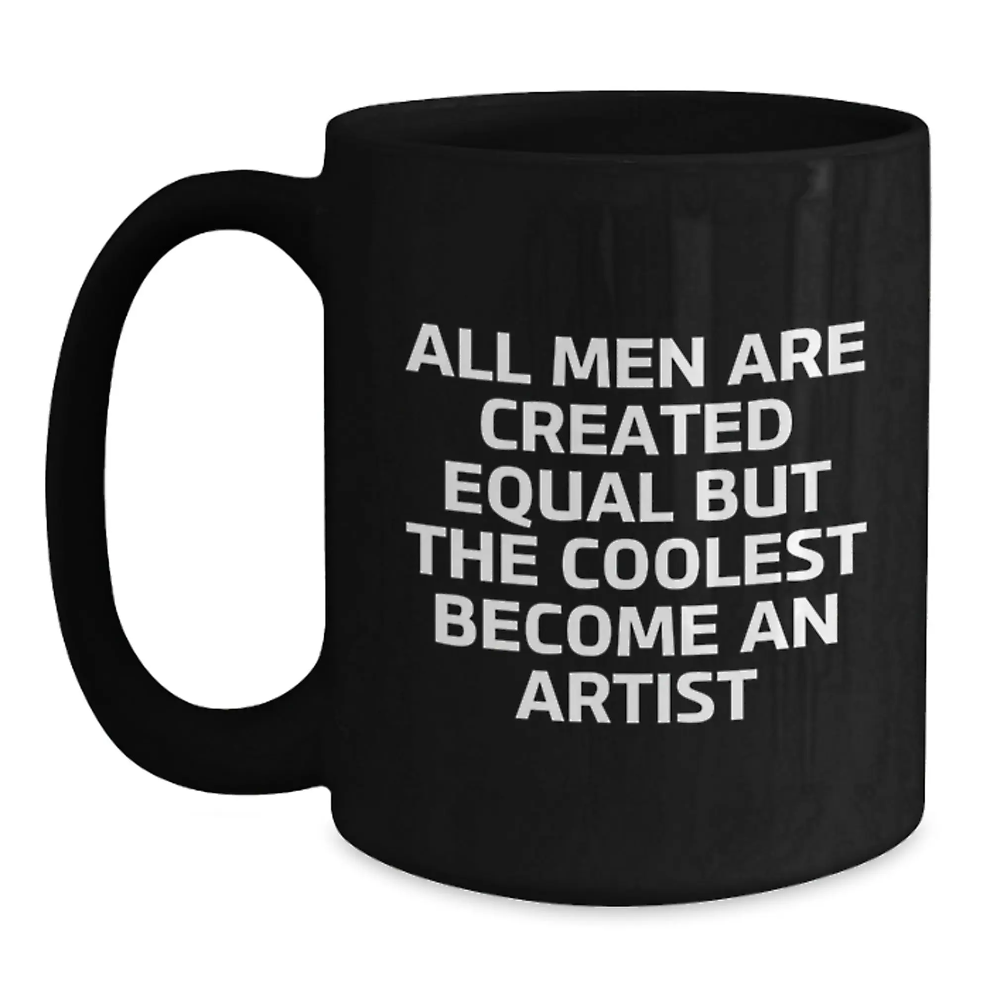 Artist Keepsake Black Coffee Mug for Him Birthday Gift - Main