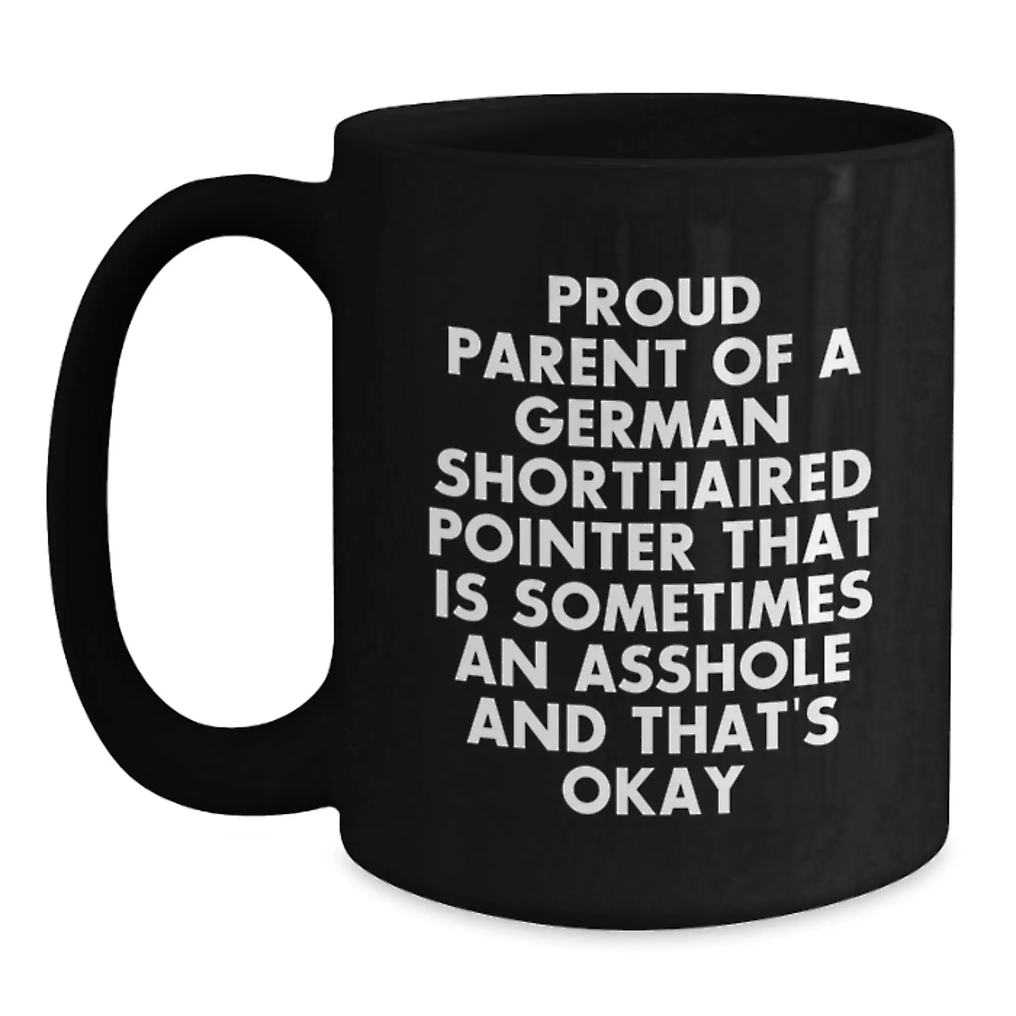Funny German Shorthaired Pointer Dog Gifts from Family for German Shorthaired Pointer Dog Lover Black Coffee Mug - Main