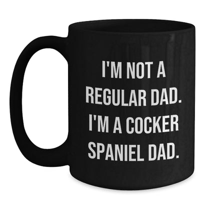 Funny Cocker Spaniel Dog Gift for Men from Dad Cocker Spaniel Dad Coffee Mug Christmas Unique Gift - Main