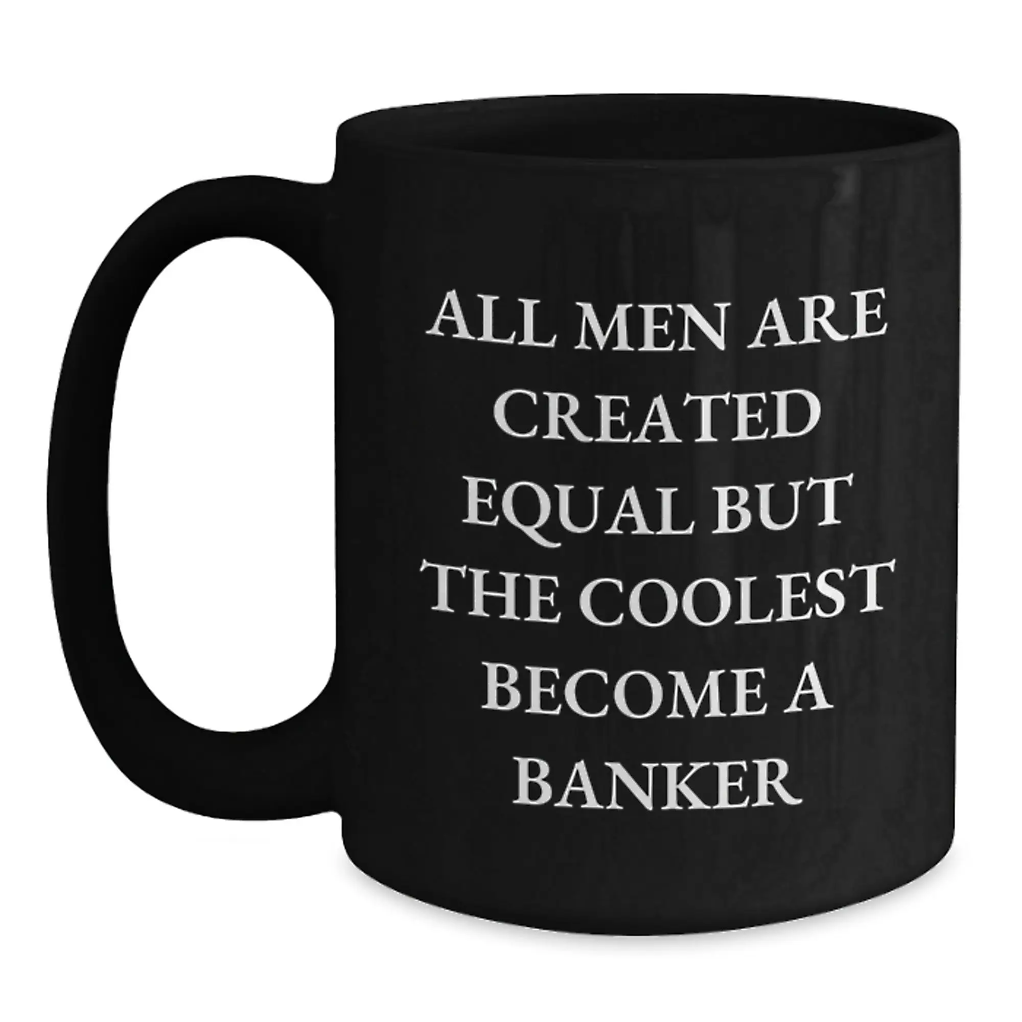 Banker Keepsake Black Coffee Mug for Him Birthday Gift with 11oz - Main