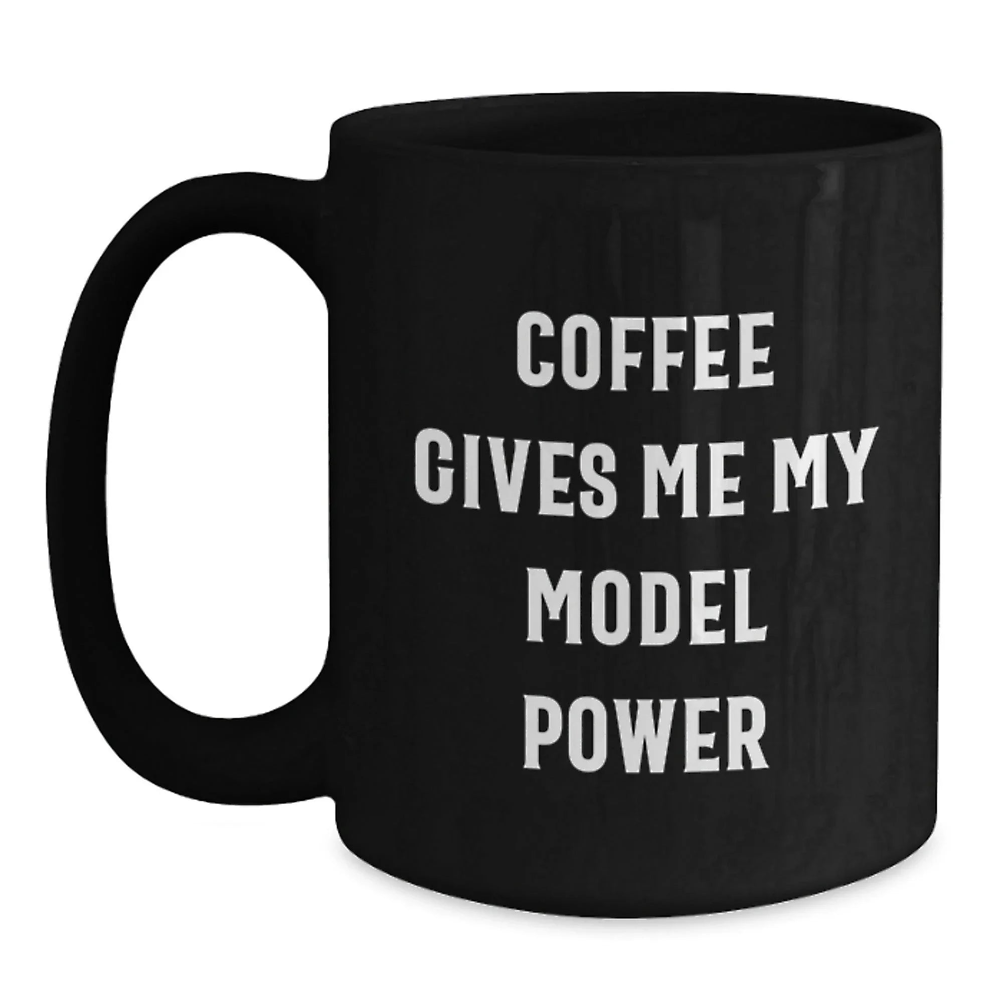 Funny Model Gifts from Friends Christmas Unique Black Coffee Mugs for Men Women