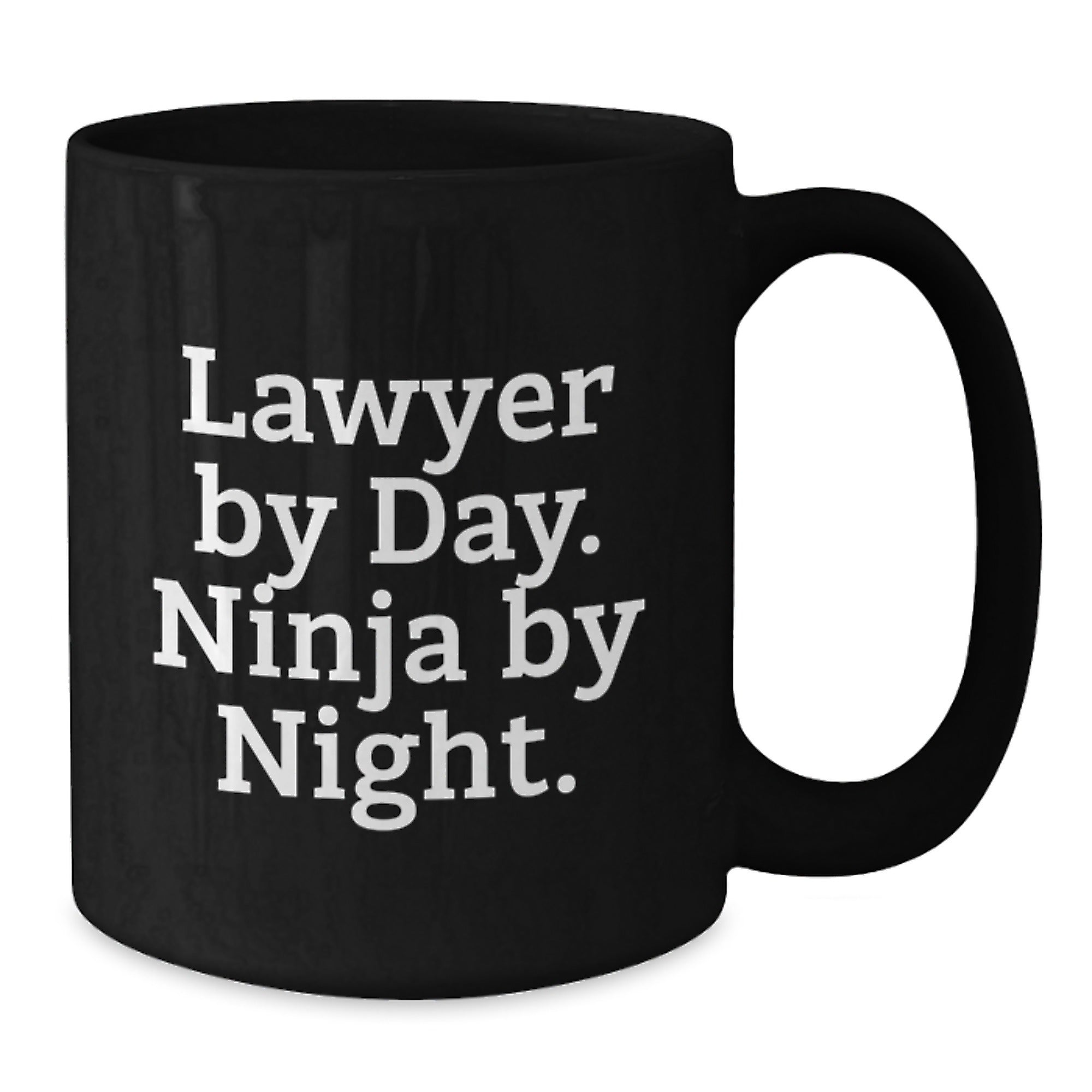 Funny Lawyer Gifts for Men Funny Lawyer by Day Ninja by Night Black Coffee Mug for Lawyer Graduation Unique Gifts from Friends for Lawyer - Additional