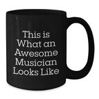 Funny Musician Quotes Graduation Unique Gifts for Friends and Family Black Coffee Mugs from Men and Women - Additional