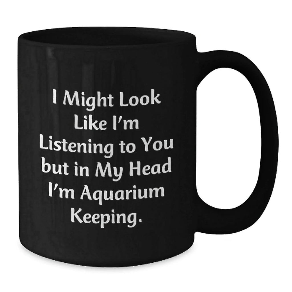 Funny Aquarium Keeping Gifts for Men from Friends, Unique Christmas Mugs
