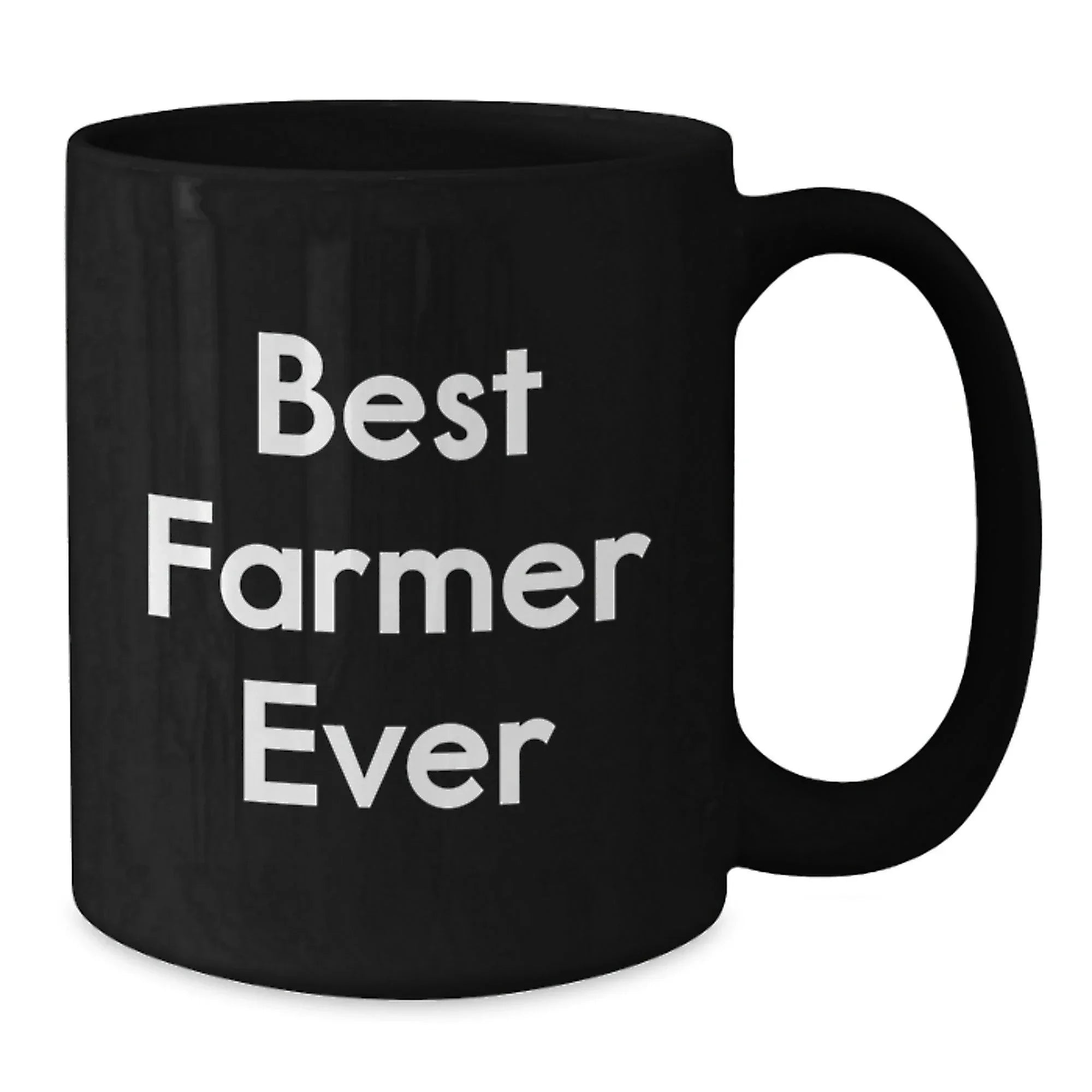 Best Farmer Ever Funny Graduation Gift Gifts from Family to Farmer Friends Unique Black Coffee Mug