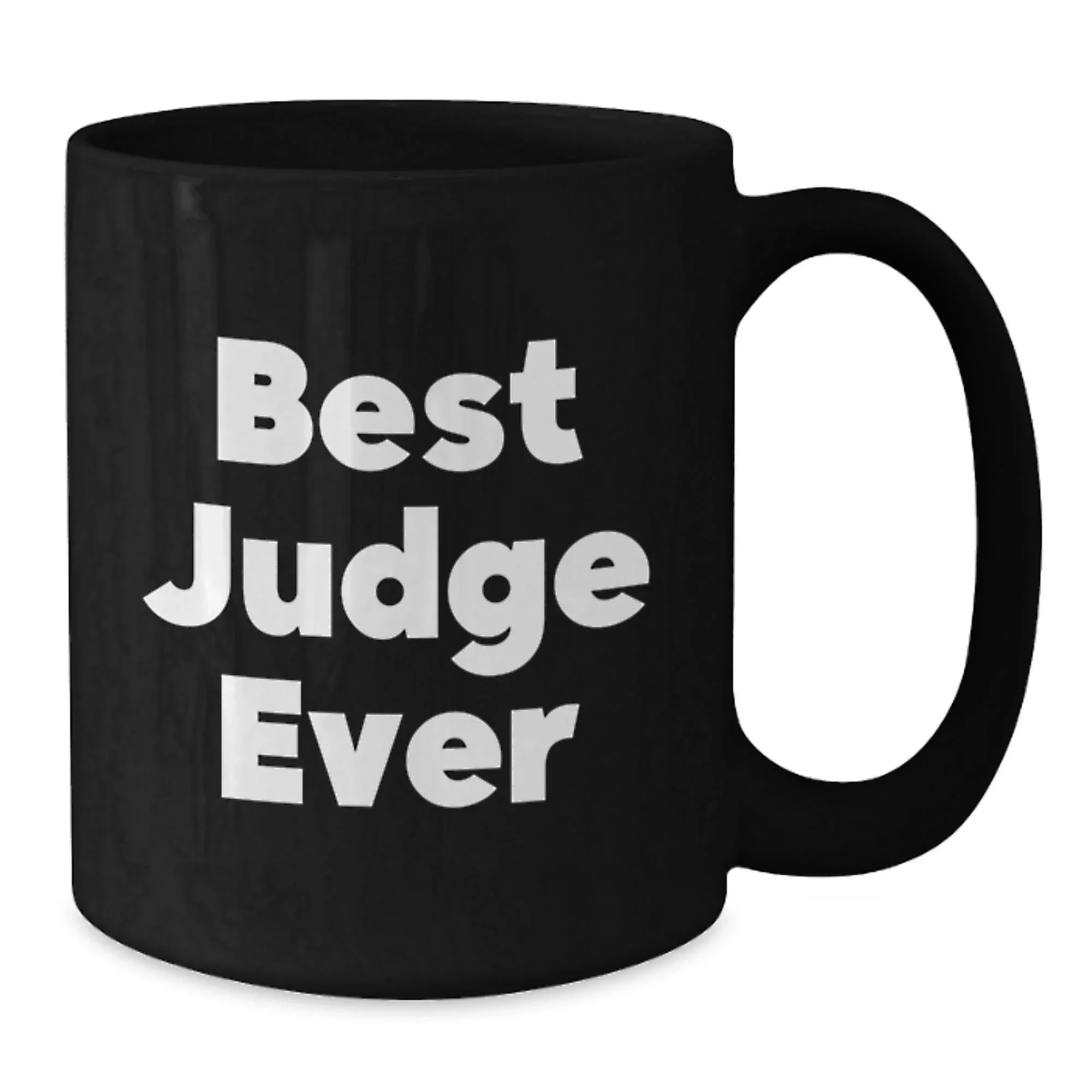 Funny Judge Gifts for Men, Black Coffee Mugs with Best Judge Ever Quote, Unique Christmas Unique Gifts from Friends