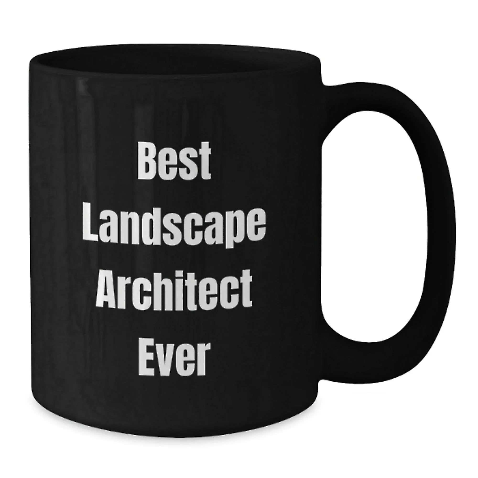 Funny Landscape Architect Gifts from Family to Best Landscape Architect Ever for Graduation Unique Gifts, Black Coffee Mug
