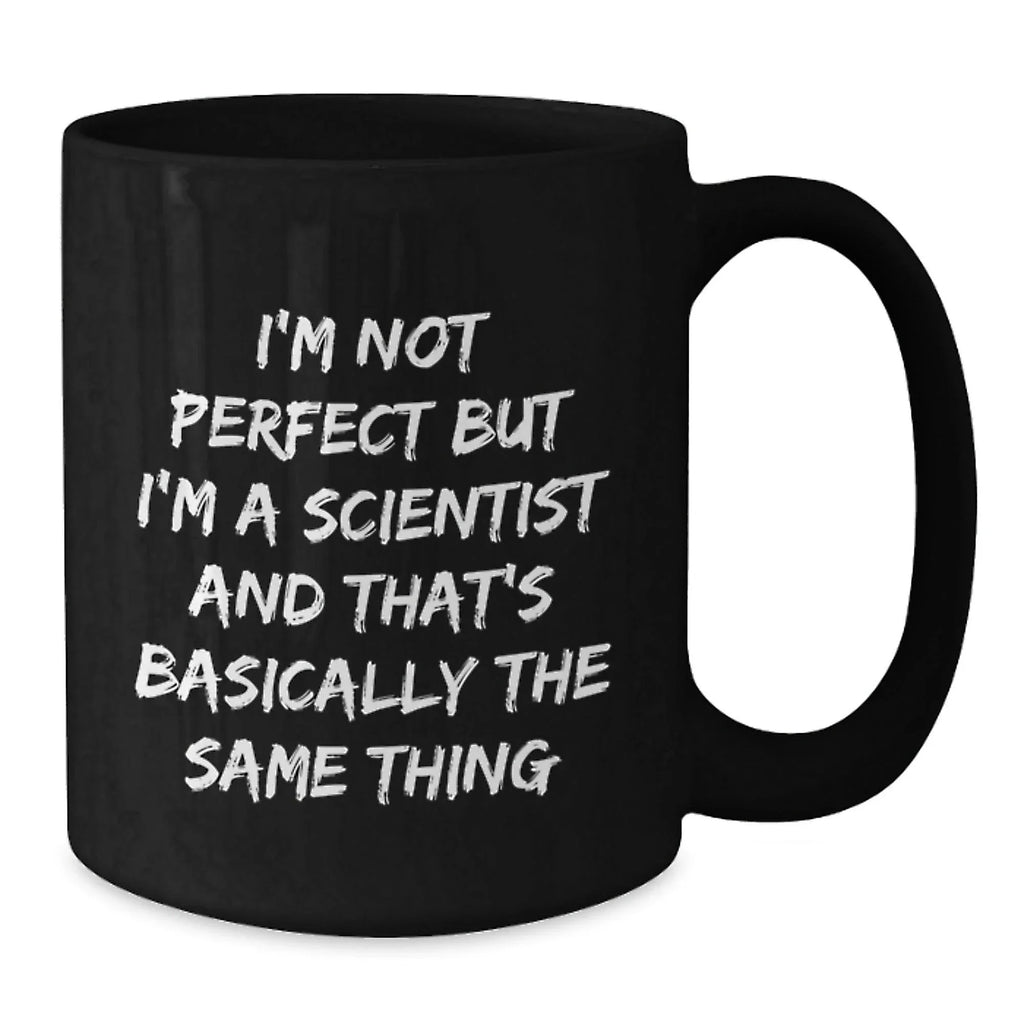 Funny Scientist Gifts, Unique Black Coffee Mugs for Men, Gifts from Friends to Family