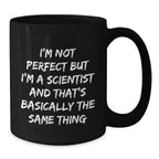 Funny Scientist Gifts, Unique Black Coffee Mugs for Men, Gifts from Friends to Family