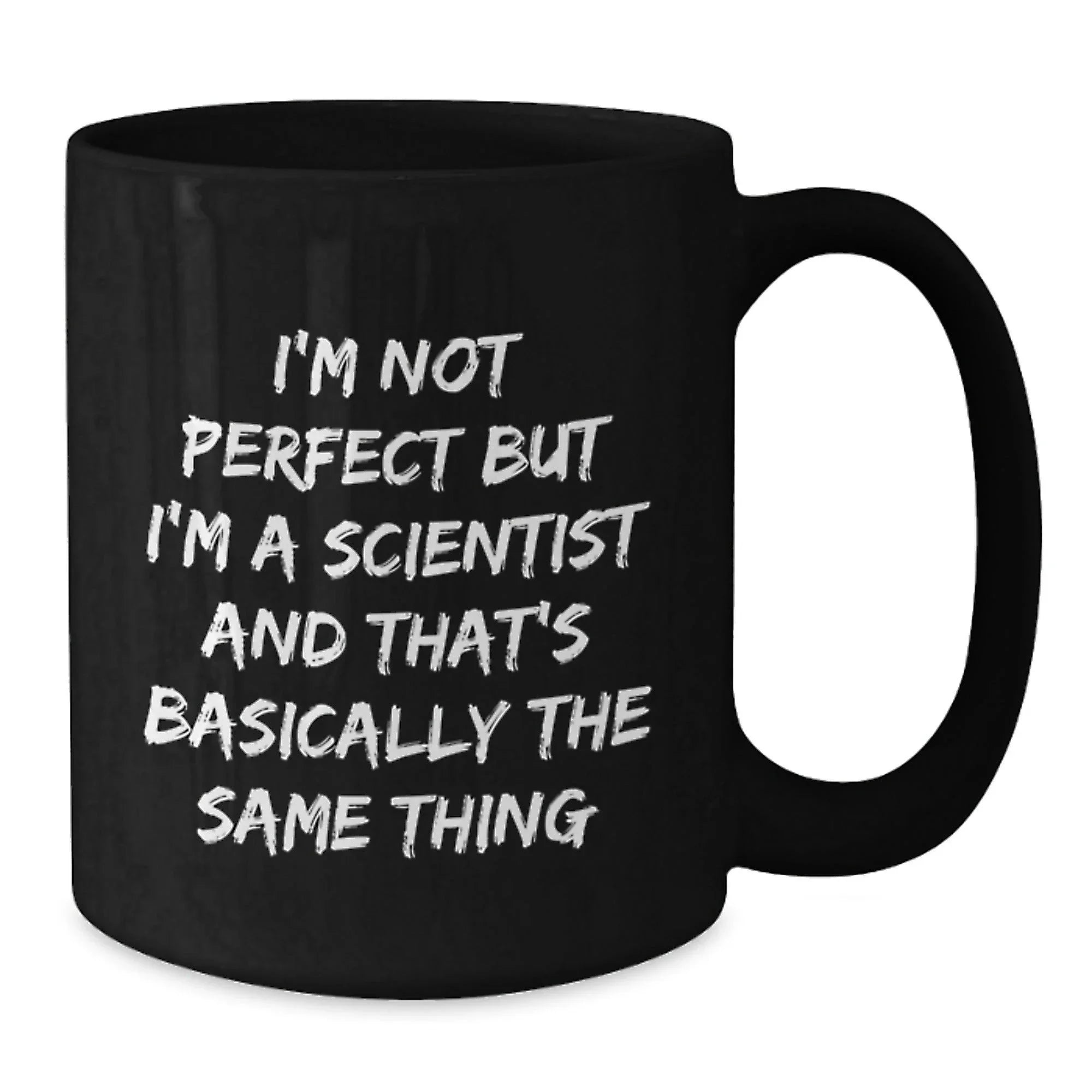 Funny Scientist Gifts, Unique Black Coffee Mugs for Men, Gifts from Friends to Family