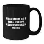 Birthday Gift Neurosurgeon Black Coffee Mug for Her Premium Present - Additional