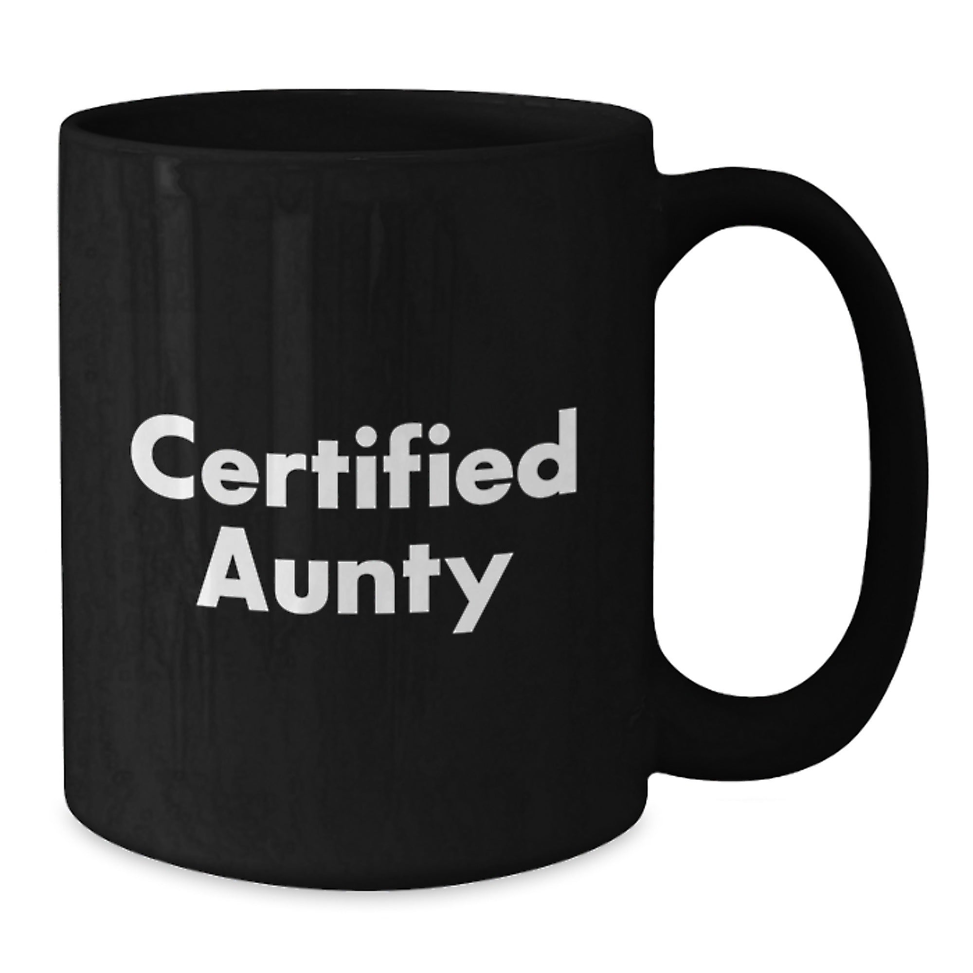 Get Your Awesome Aunty Certified Black Coffee Mug Gifts from Men, Women, Friends, Coworkers to Aunty, Men, Women, Friends, Coworkers this Christmas Unique - Additional