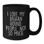 Funny Afghan Hound Dog Mugs Gifts from Men to Friends for Christmas Lover, Perfect for Coffee, Black Mug, Unique for Gift