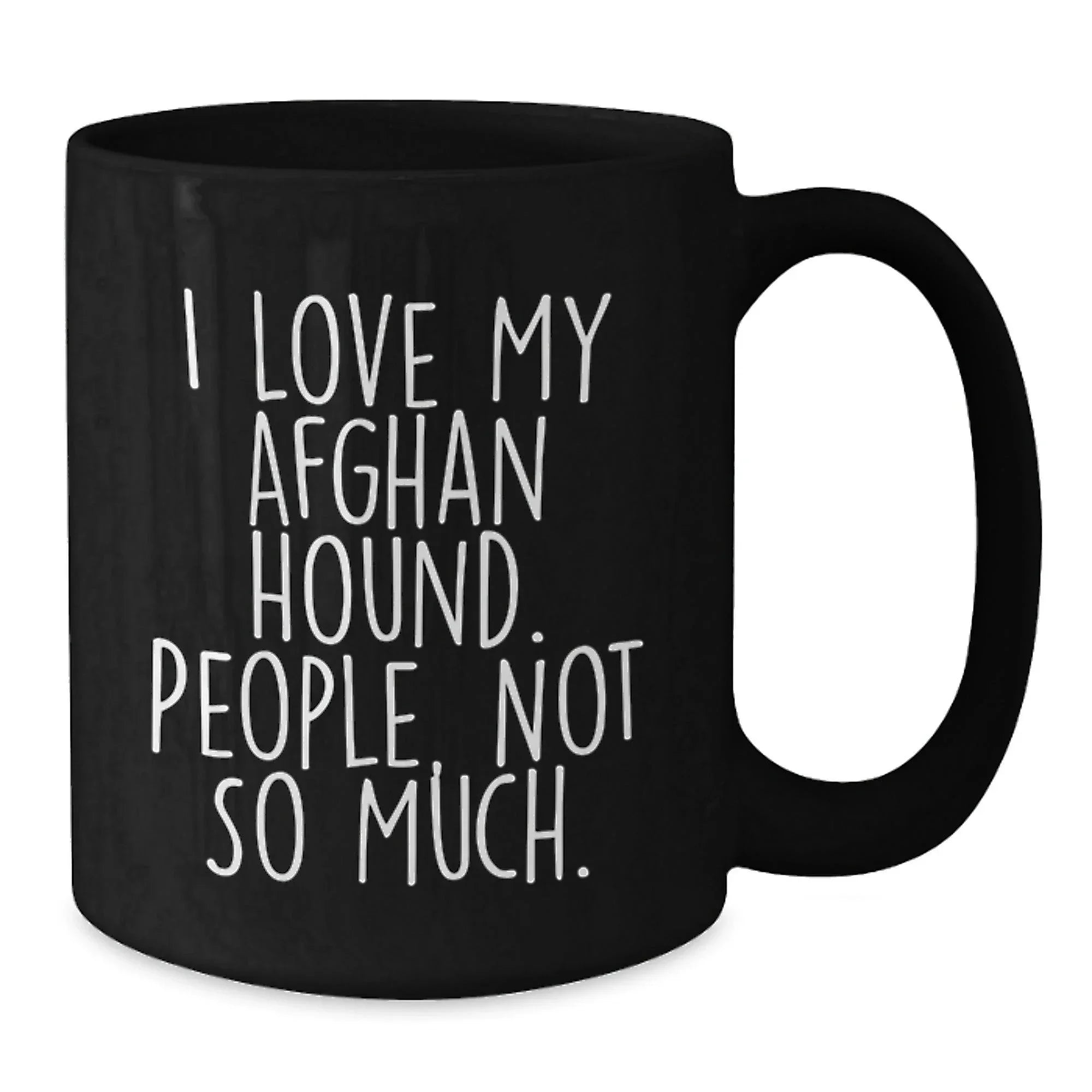 Funny Afghan Hound Dog Mugs Gifts from Men to Friends for Christmas Lover, Perfect for Coffee, Black Mug, Unique for Gift