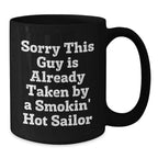 Funny Sailor Gifts from Men to Friends - Sailor Black Coffee Mug for Christmas Unique Gifts