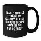 Funny Grampy Gifts for Him Birthday Unique Black Coffee Mugs - Gifts from Men to Grampy - Additional