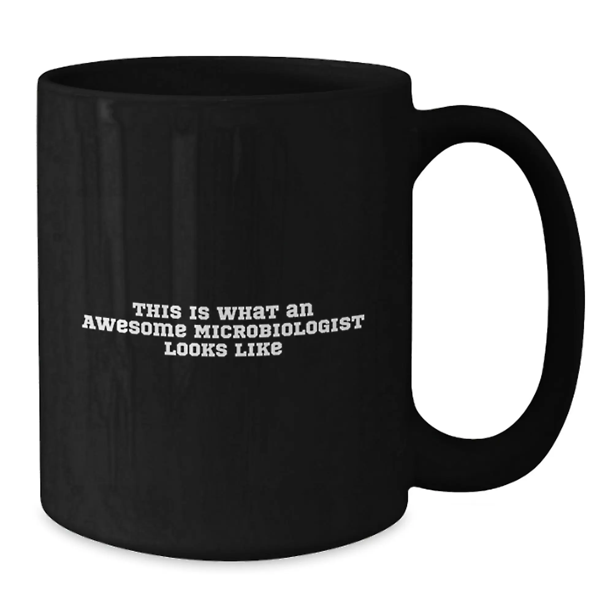 Funny Gifts from Friends for Microbiologist Birthday Unique Mugs - This Is What An Awesome Microbiologist Looks Like Black Coffee Mug - Additional