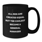 Birthday Gift General Manager Keepsake Ceramic Mug for Her – 11oz Black - Additional