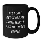 Funny Cairn Terrier Dog Gifts from Men to Friends for Birthday Unique Coffee Mug - Additional