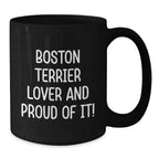 Boston Terrier Dog Lover Mug Gift For Valentine Coffee Cup