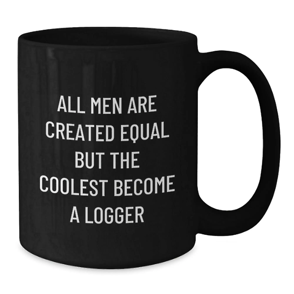 Birthday Gift Logger Keepsake Black Coffee Mug for Her - Additional