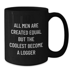 Birthday Gift Logger Keepsake Black Coffee Mug for Her - Additional