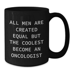 Oncologist Keepsake Black Coffee Mug for Him Surprise Birthday Gift - Additional