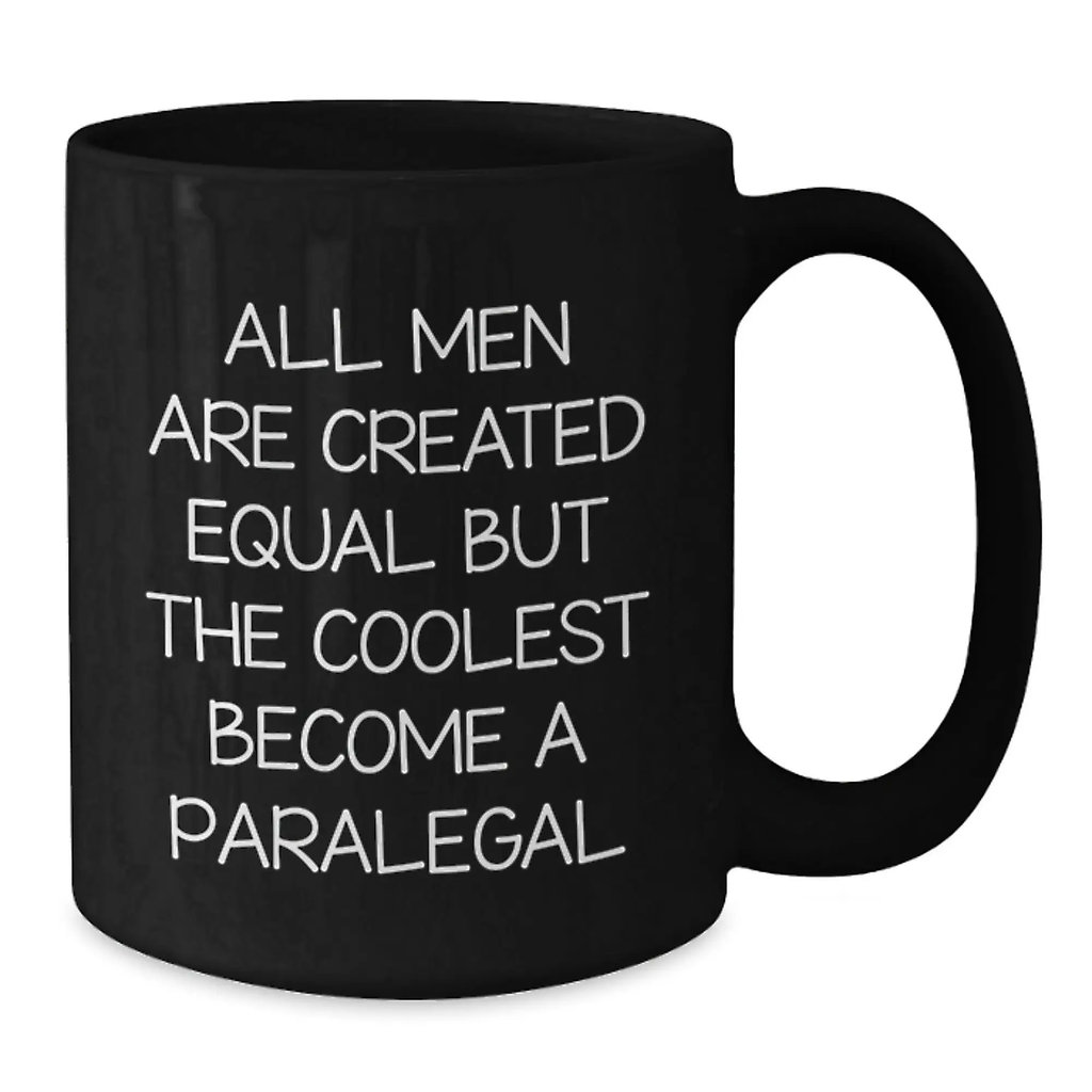 Birthday Gift Paralegal Black Coffee Mug for Her Present - Additional