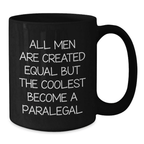 Birthday Gift Paralegal Black Coffee Mug for Her Present - Additional