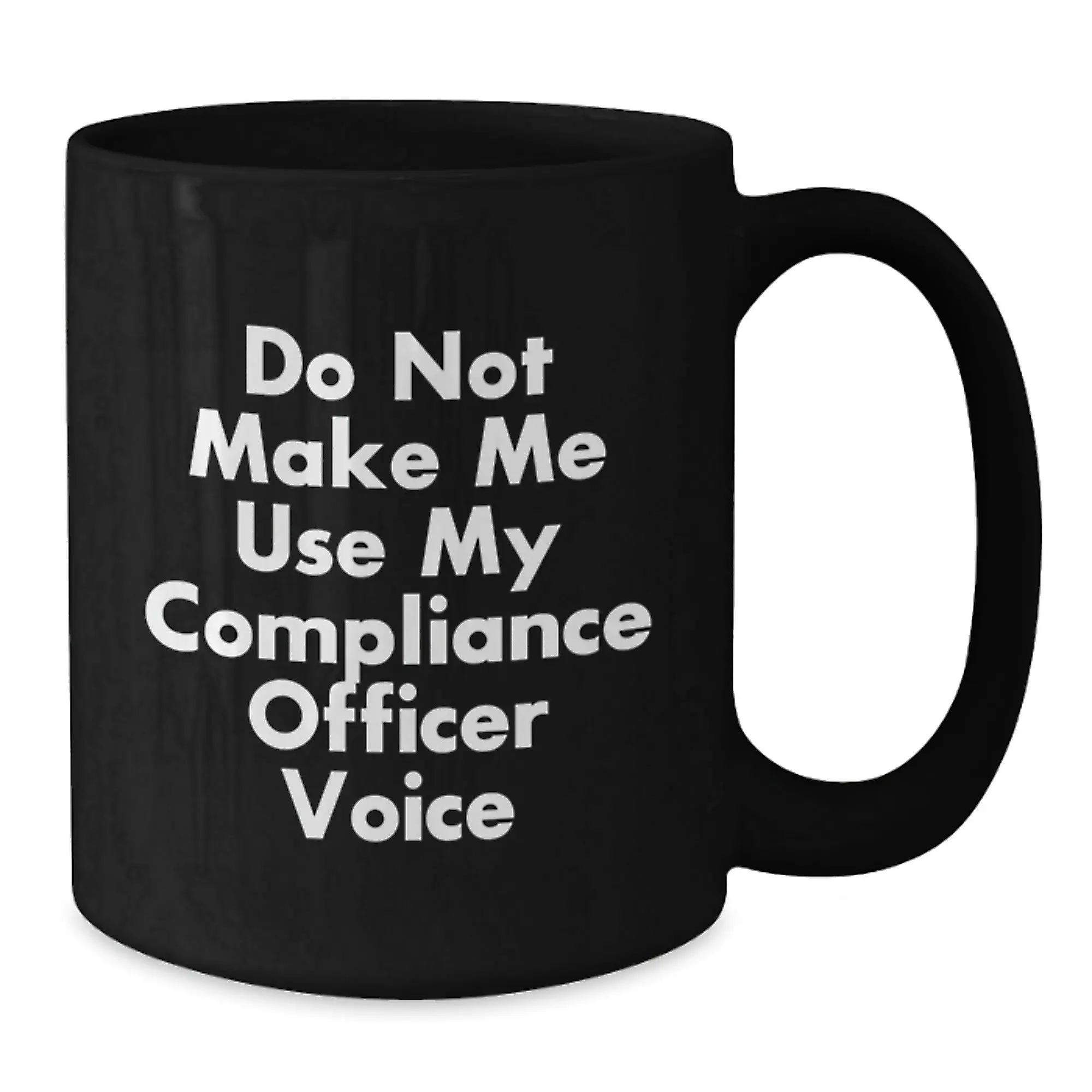 Compliance Officer Black Coffee Mug for Her Birthday Gift Present - Additional