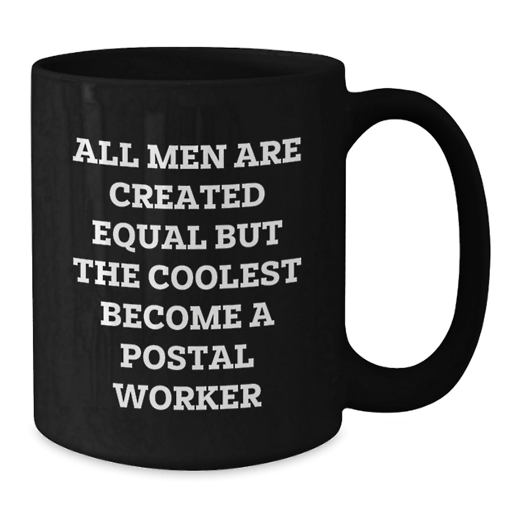 Funny Quote Gift Ideas for Postal Worker Mom on Mother's Day - Black Coffee Mug, Gifts from Family to Postal Worker with Humor - Additional