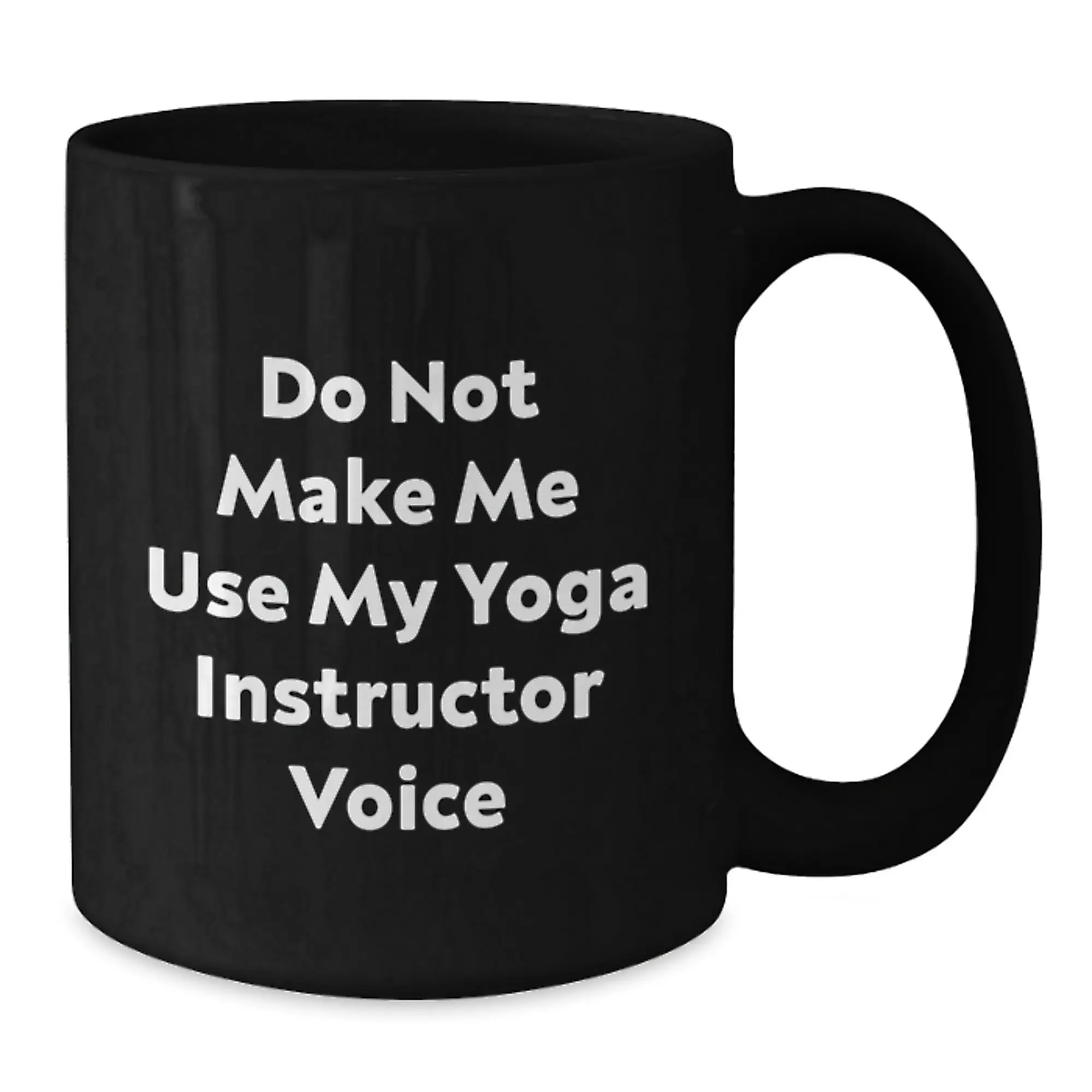 Yoga Instructor Keepsake Black Coffee Mug for Him Birthday Gift Ceramic - Additional