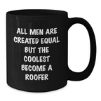 Birthday Gift Roofer Black Coffee Mug for Her Present - Additional