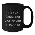 Cobbling Keepsake Ceramic Black Coffee Mug for Him Graduation Gift - Additional