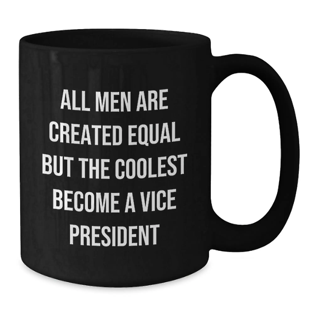 Vice President Keepsake Ceramic Black Coffee Mug for Him Birthday Gift - Additional