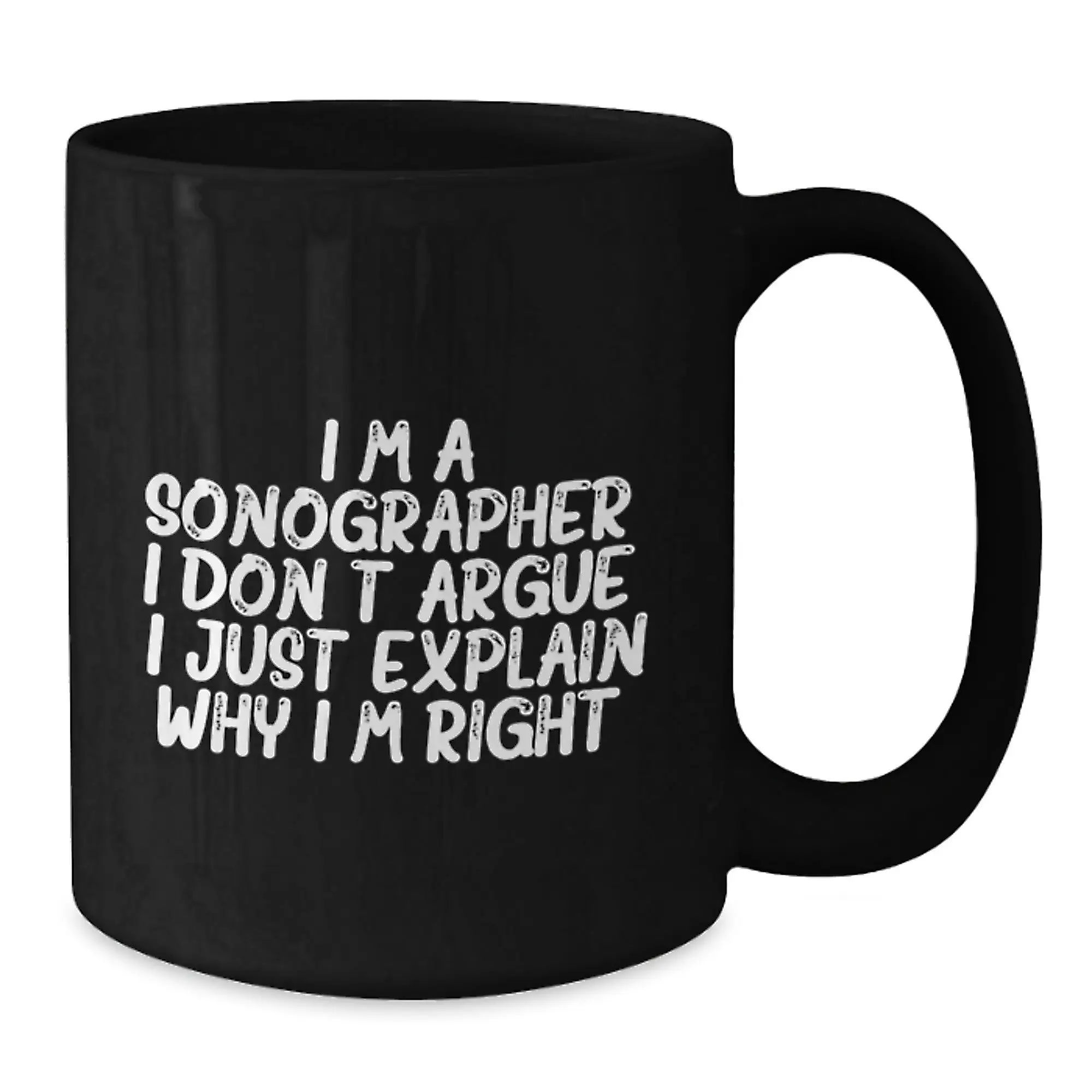 Sonographer Keepsake Premium Black Coffee Mug for Him Birthday Gift - Additional