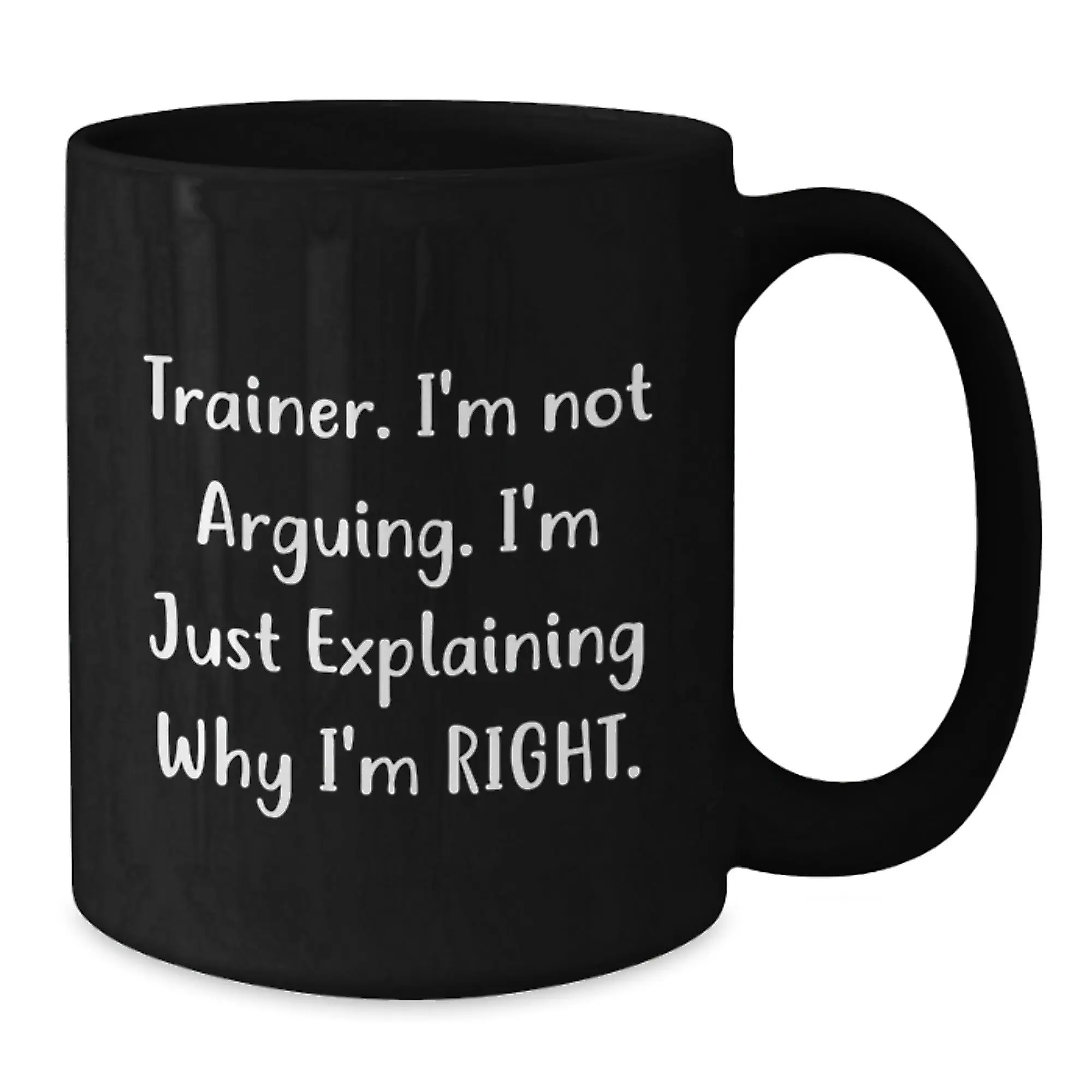 Trainer Keepsake Black Coffee Mug for Him Birthday Gift - Additional
