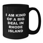 Rhode Island Keepsake Black Coffee Mug 11oz for Him Birthday Gift - Additional