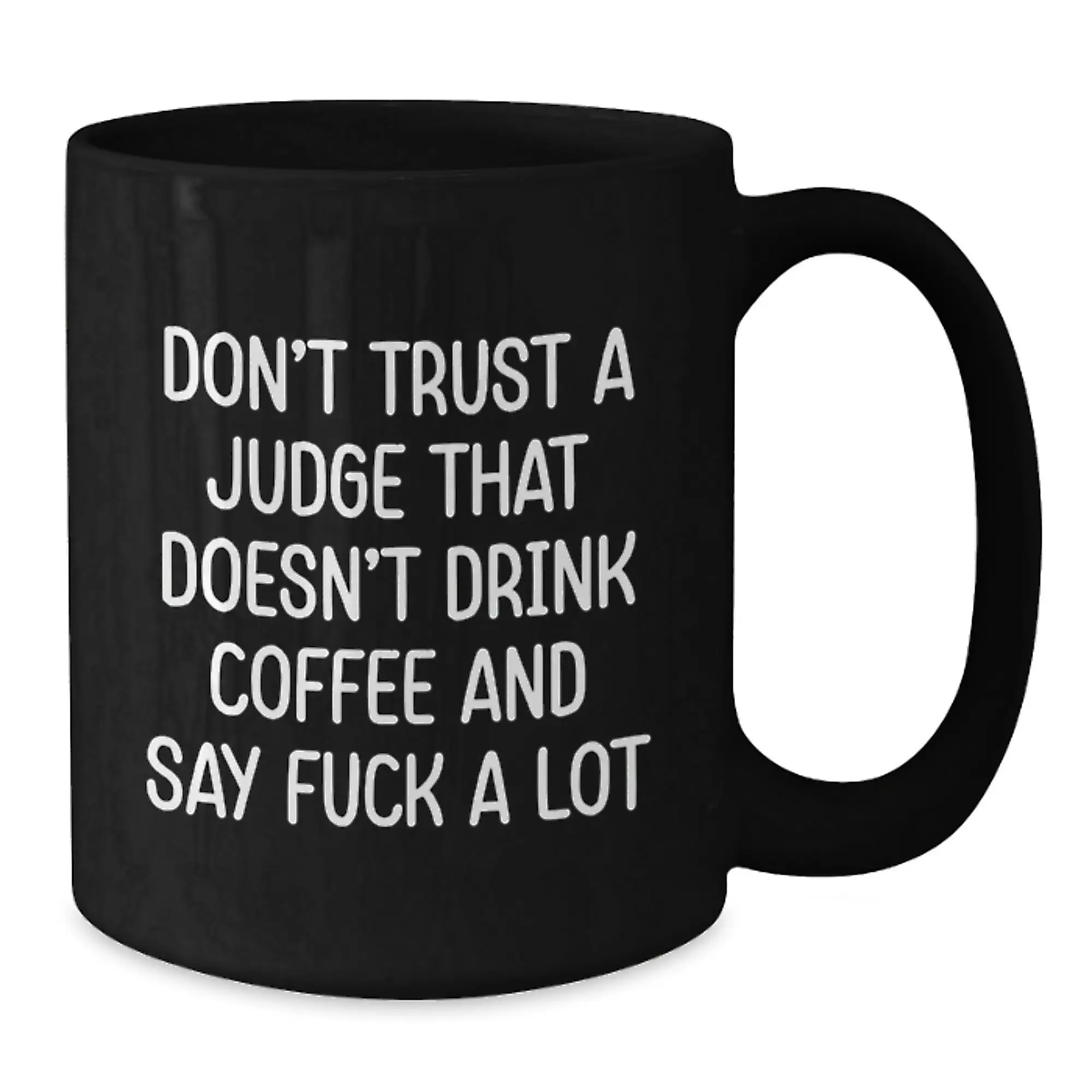 Birthday Gift Judge Black Coffee Mug for Her Daily Fun Present - Additional