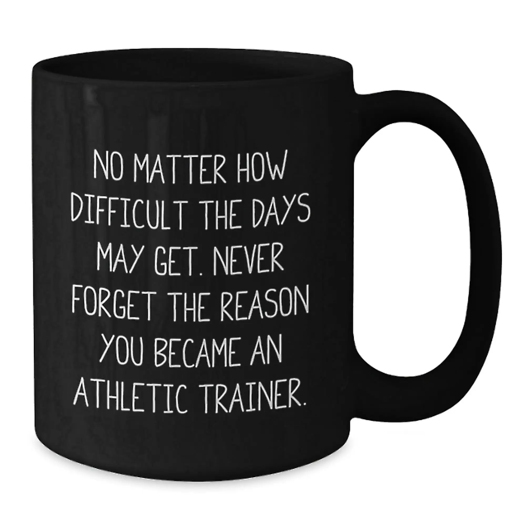 Inspirational Gifts from Friends to Athletic Trainer Graduation Unique Unique Mugs - Never Forget Quote - Additional