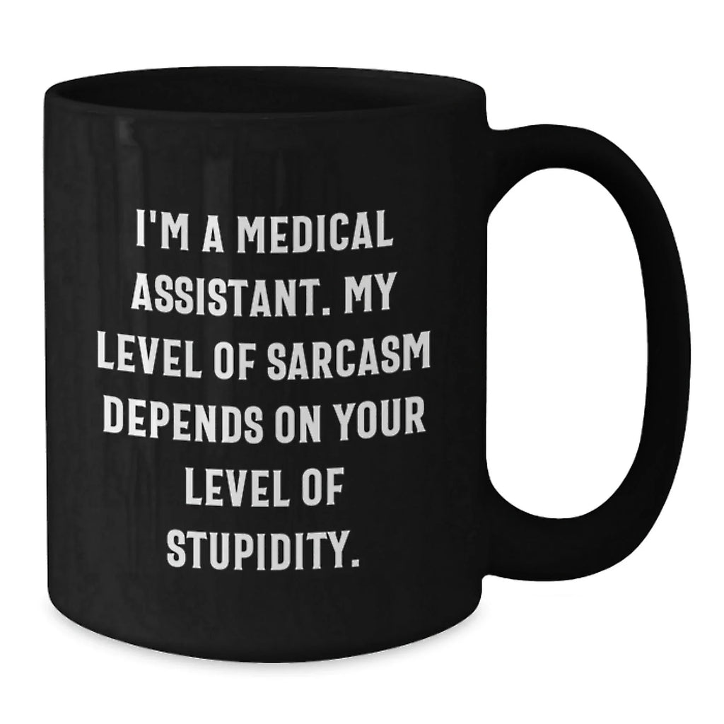 Funny Medical Assistant Gifts for Men - I'm A Medical Assistant Gifts from Friends, Black Coffee Mug, Christmas Unique Gifts
