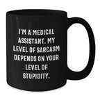Funny Medical Assistant Gifts for Men - I'm A Medical Assistant Gifts from Friends, Black Coffee Mug, Christmas Unique Gifts