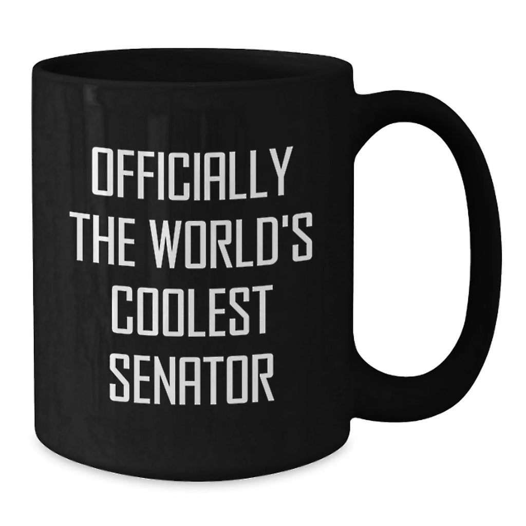 Funny Senator Gifts for Men from Friends, Christmas Unique Ideas for Senator Enthusiasts, World's Coolest Senator Coffee Mug