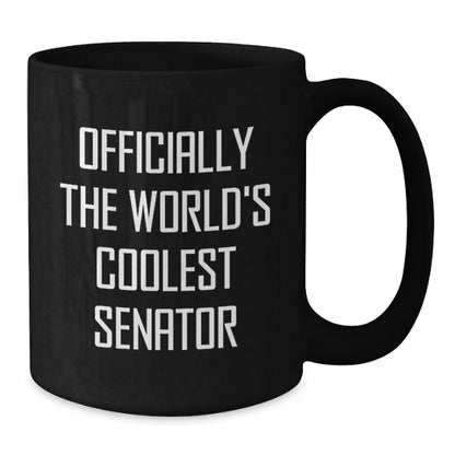 Funny Senator Gifts for Men from Friends, Christmas Unique Ideas for Senator Enthusiasts, World's Coolest Senator Coffee Mug - Additional
