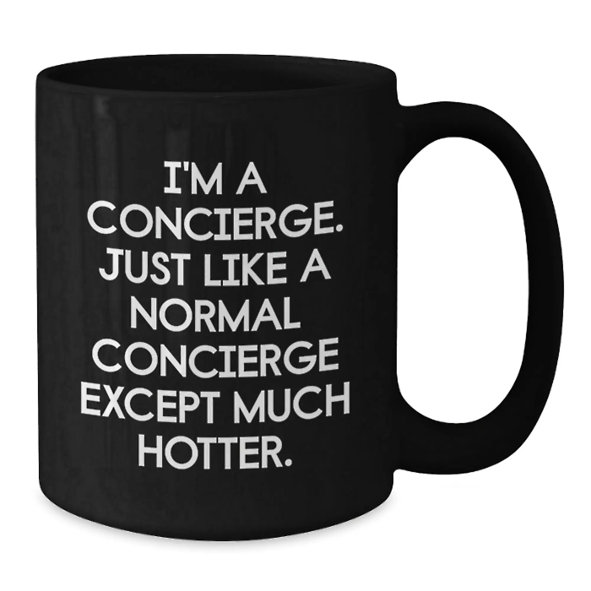 Personalized Concierge Gifts for Her, Funny Black Coffee Mug with Hot Quote, Gifts from Friends for Women on Graduation Day - Additional