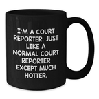 Funny Court Reporter Gifts from Friends for Court Reporters, Court Reporter Unique Graduation Gifts, Black Coffee Mug - Additional