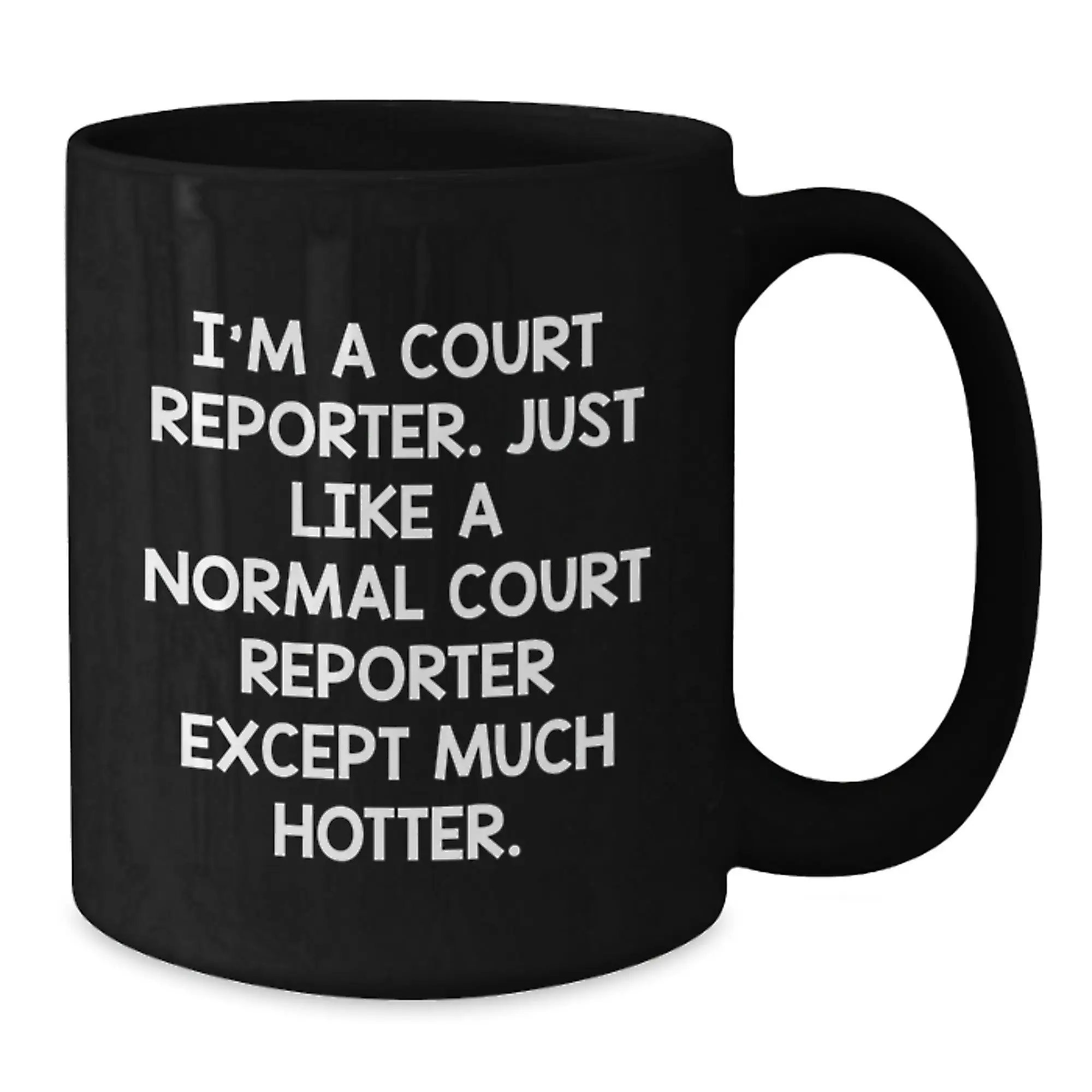 Funny Court Reporter Gifts from Friends for Court Reporters, Court Reporter Unique Graduation Gifts, Black Coffee Mug - Additional