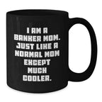 Gifts from Family to Banker Mom, Funny Quote Black Coffee Mug, Graduation Unique Gifts for Banker