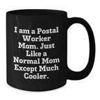Funny Gift for Postal Worker Mom Black Coffee Mugs Gifts from Family Friends to Family Friends Postal Worker Gifts for Christmas Unique